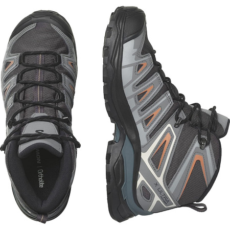 Bottes Salomon X Ultra Pioneer Mid GTX W Gris/Saumon