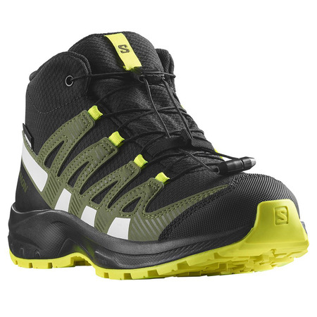 Chaussure Salomon XA PRO V8 MID CSWP J Noir/Vert