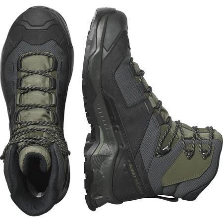 Bottes Salomon Quest Element GTX Noir/Gris/Vert