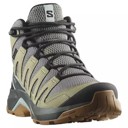 Chaussures Salomon X-Adventure Recon GTX W Mid Vert/Gris
