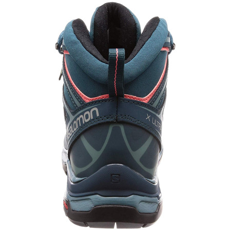 Salomon X Ultra 3 Bottes Mid GTX W Eau verte/Coral