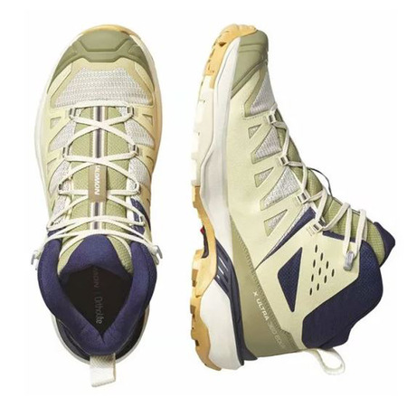 Chaussures Salomon X Ultra 360 Edge Mid GTX Beige/Vert