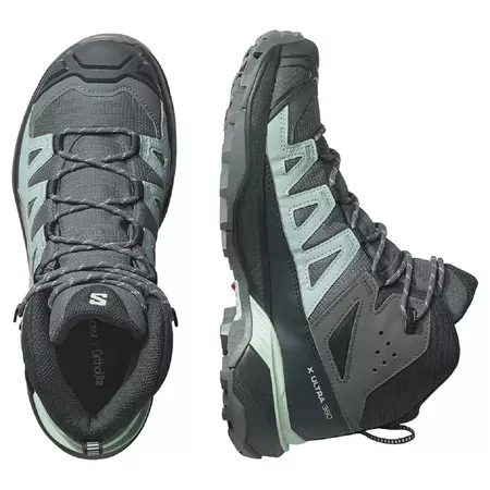 Chaussures Salomon X Ultra 360 Mid GTX W Gris/Aigue-marine
