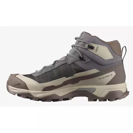 Chaussures Salomon X Ultra 5 Mid GTX W Gris/Beige/Marron