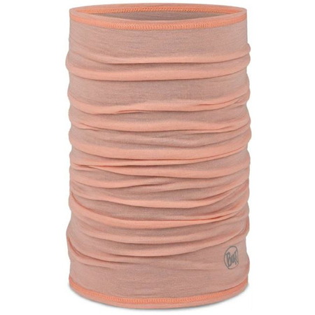 Cache-cou léger en laine mérinos Buff, corail uni