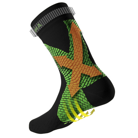 Chaussette stabilisatrice de cheville Enforma noire Verde-Negro
