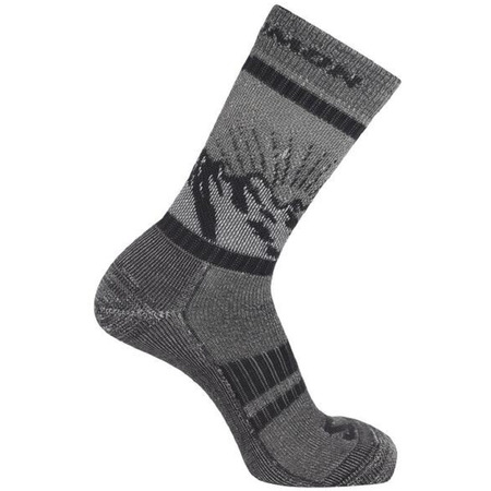 Chaussettes Salomon Retro Wool Crew Gris