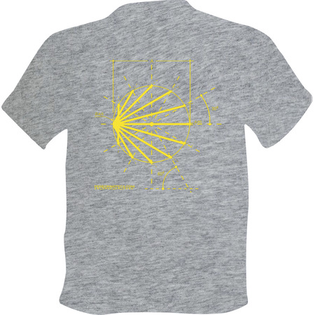 T-shirt Boceto Logo Chemin de Santiago Gris