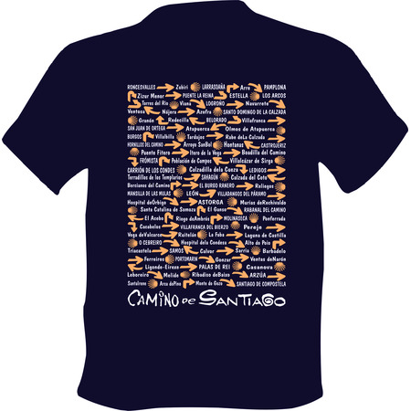 T-shirt Camino de Santiago Villages