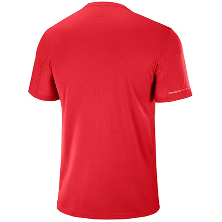 T-shirt Salomon Agile HZ SS Tee Rouge