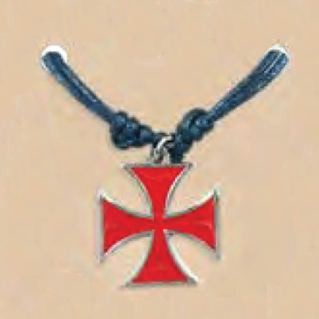 Croix Colgante de Malte Rouge