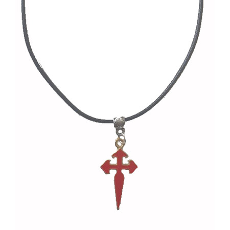 Colgante cruz de Santiago Rouge