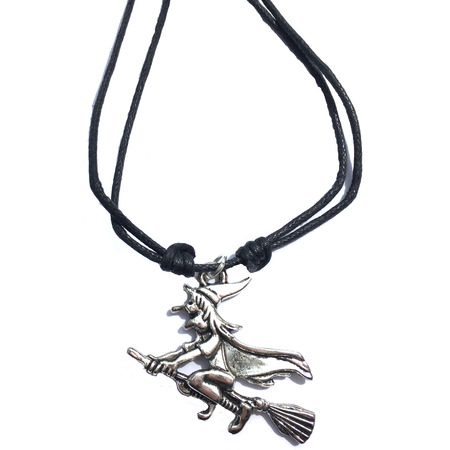 Colgante en cuir avec Bruja Metal