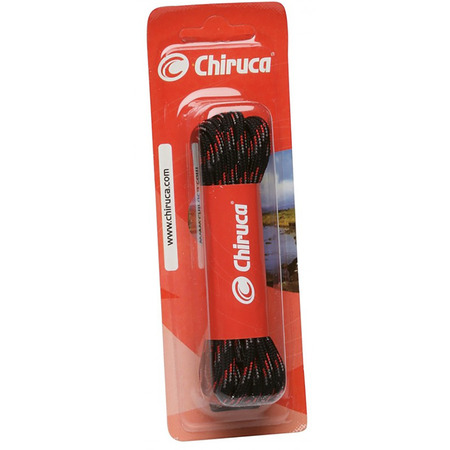 Lacets hydrophobes Chiruca 160 cm Negro-Rojo