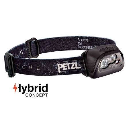 Front Petzl Actik Core Noir
