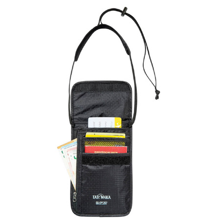 Pochette tour de cou Tatonka Skin avec blocage RFID Noir