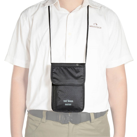 Pochette tour de cou Tatonka Skin avec blocage RFID Noir