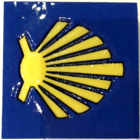 Étoile de céramique Imam avec fond bleu