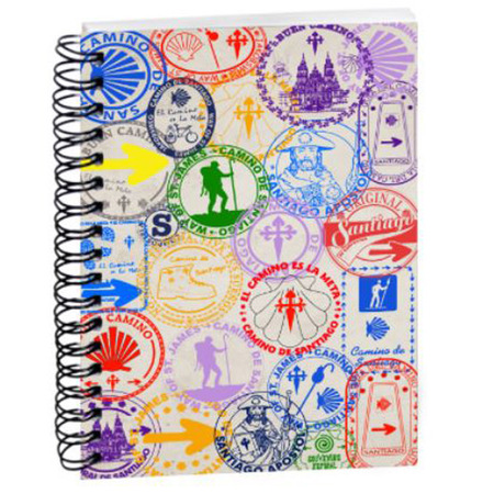 Livre avec anneaux Timbres Camino de Santiago