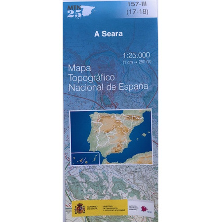 Carte A Seara Caurel 157-3 IGN 1:25 000