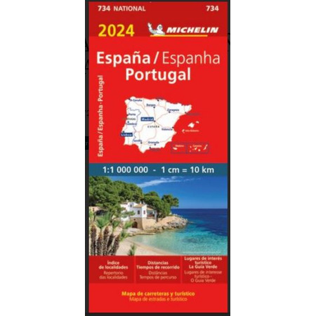 Carte Michelin Espagne - Portugal 2024