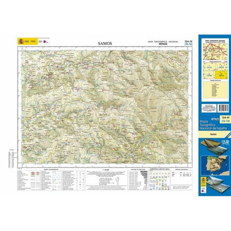 Carte de Samos 124-IV IGN 1:25 000
