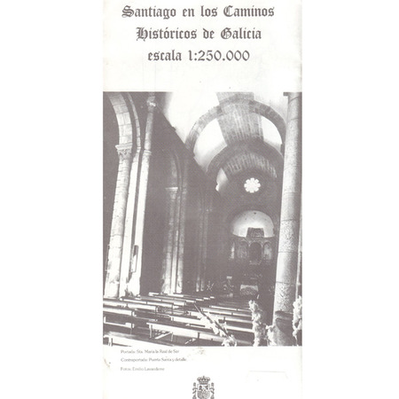 Carte Santiago dans les voies historiques de Galice 1:250,000