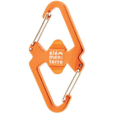 Mousqueton double Elementerre Dokara Orange