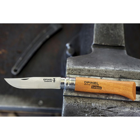Navaja Opinel Carbon n.8 avec Funda