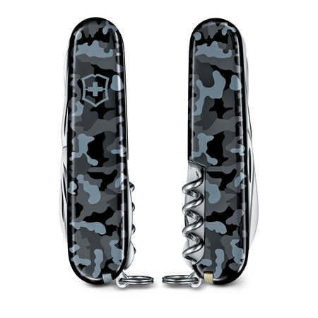 Couteau de poche Victorinox Huntsman 15 outils, camouflage gris