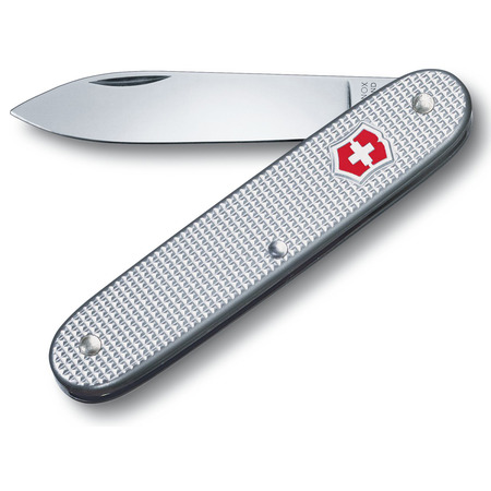 Navaja Victorinox Alox argenté côtelé