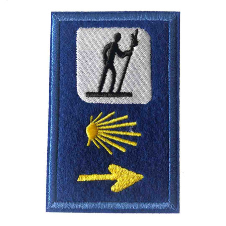 Broderie parche Pèlerin sinal triple