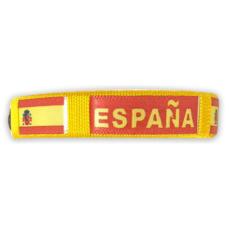 Bracelet rigide Espagne avec drapeau