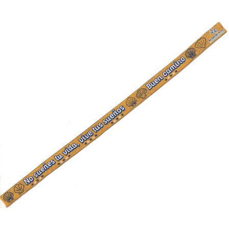 Bracelet en tissu Ne rêve pas ta vie, vis tes rêves jaune 204