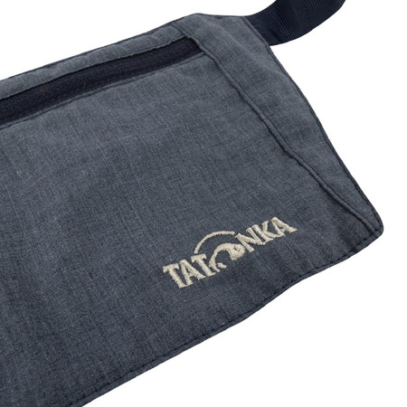 Sac banane MoneyBelt en peau de Tatonka Bleu marine