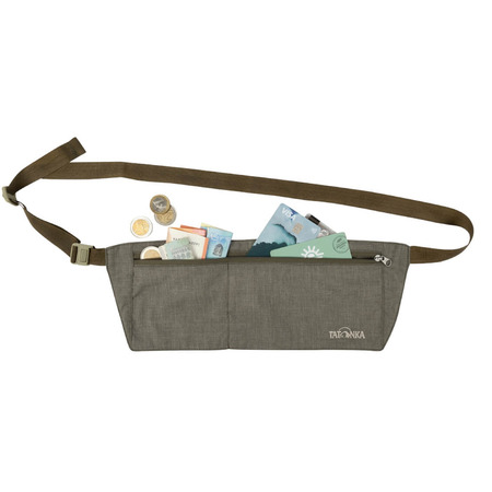 Sac banane MoneyBelt en peau de Tatonka Kaki vert