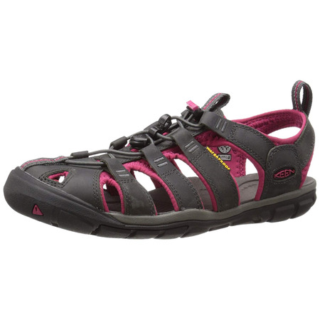 Sandalia Keen Clearwater CNX Cuir Gris/Fucsie