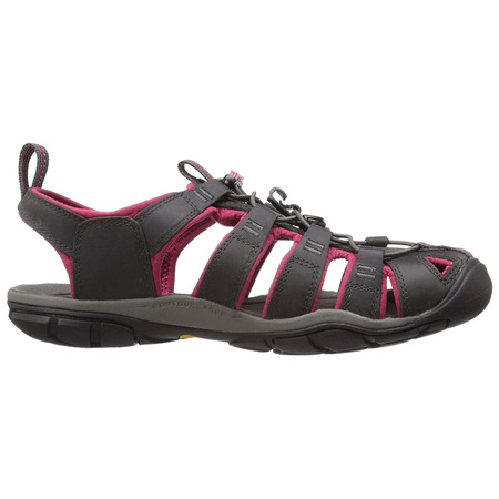 Sandalia Keen Clearwater CNX Cuir Gris/Fucsie