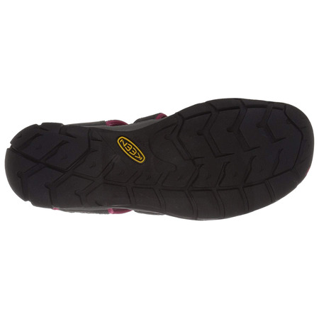 Sandalia Keen Clearwater CNX Cuir Gris/Fucsie