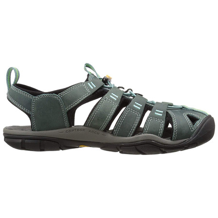 Sandalia Keen Clearwater CNX Cuir W Vert Minéral