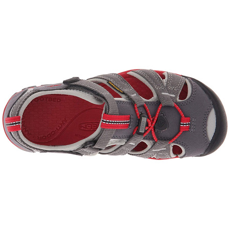 Sandalia Keen Seacamp II CNX Enfants Gris/Rojo