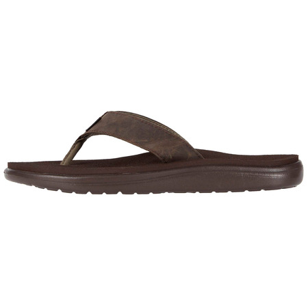 Sandalia Teva Voya Flip Cuero Maron