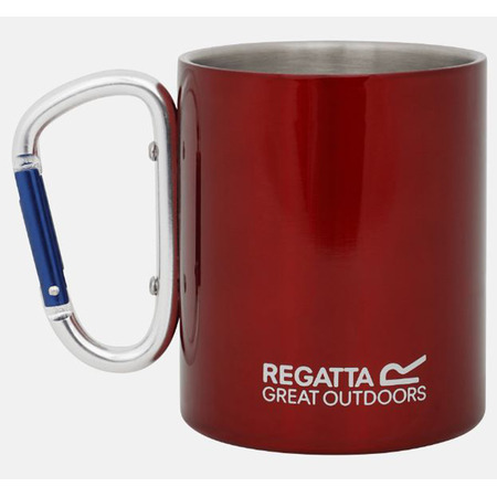 Mug de régate avec mousqueton, acier rouge