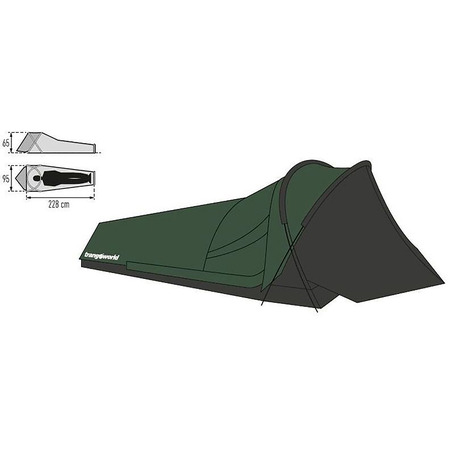 Tente de camping Trangoworld Top vert clair