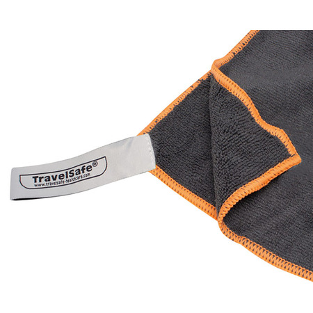 Serviette Microfibre Terry TravelSafe 135x70 Grise Naranja-Gris