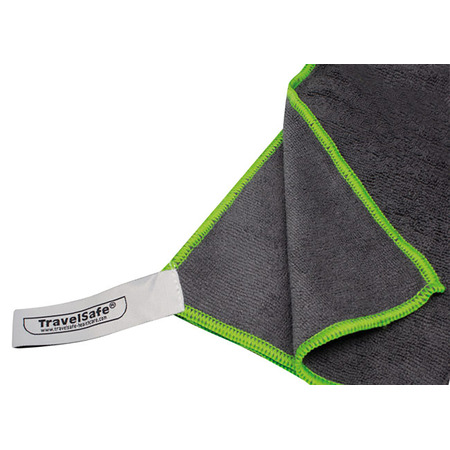 Serviette Microfibre Terry TravelSafe 135x70 Grise Verde-Gris