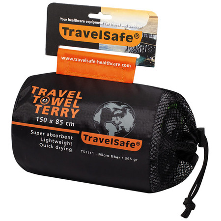 Serviette Microfibre Terry TravelSafe 150x85 Grise