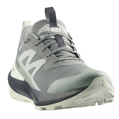 Chaussure de course Salomon Elixir Activ GTX Gris/Vert d&#39;eau