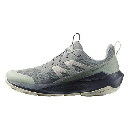 Chaussure de course Salomon Elixir Activ GTX Gris/Vert d&#39;eau
