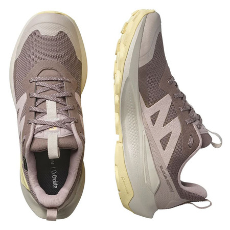 Chaussure de course Salomon Elixir Activ GTX W Marron/Jaune